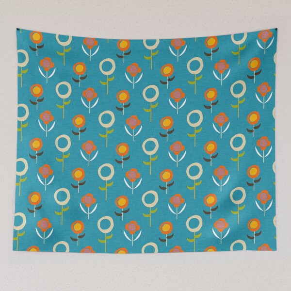 Item preview, flowers blue designed and sold by susycosta.