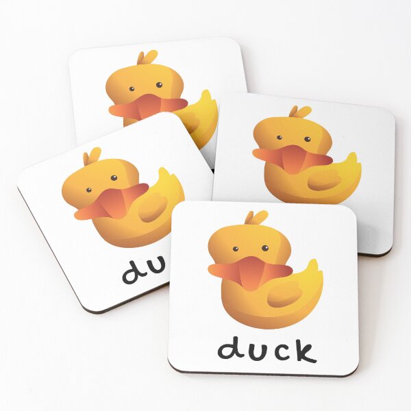 Item preview, Funny, cute, yellow, duck, cartoon, illustration, handwritten, cursive text. designed and sold by JellyBeenzz.