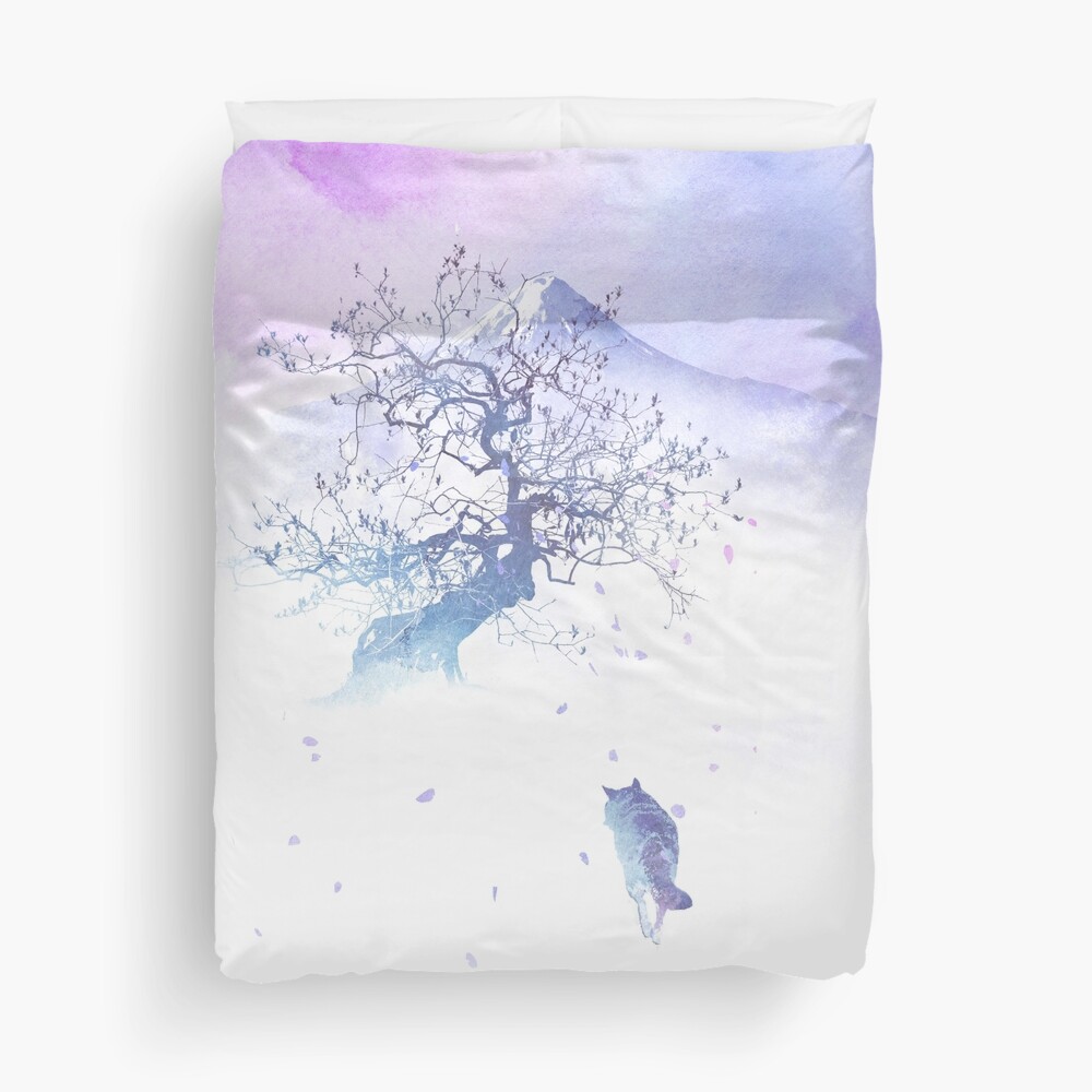 The long way to Fuji Duvet Cover