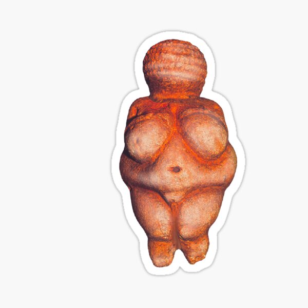 Venus Woman of Willendorf Statue Print Sticker
