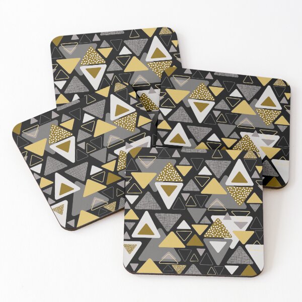 Item preview, Geometrical modern triagle pattern designed and sold by PurrfectCorner.