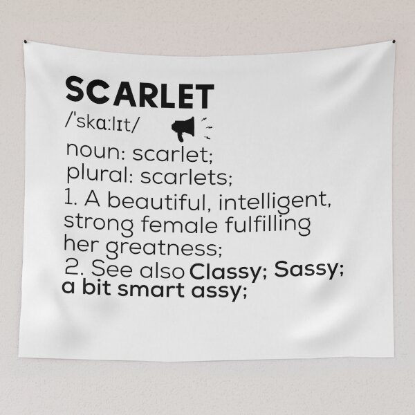 Item preview, Name Scarlet Definition designed and sold by Teelogic.