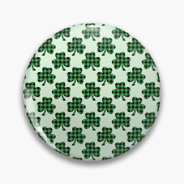 Item preview, St. Patrick's Day Plaid Shamrock Pattern designed and sold by prettyletters.