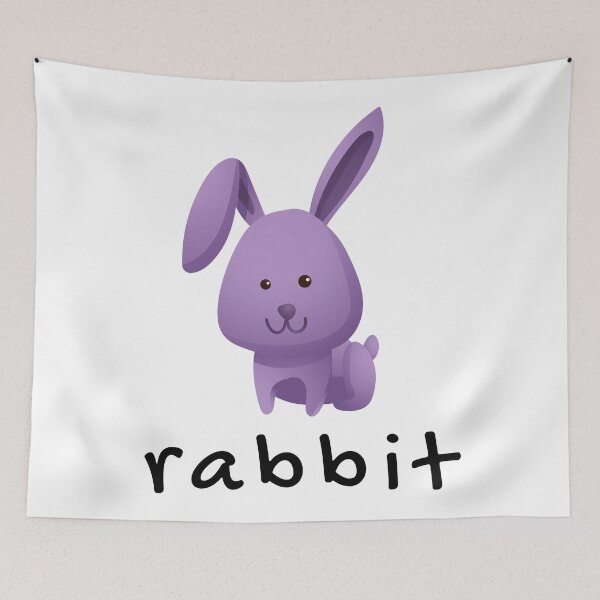 Item preview, Funny, cute, rabbit, cartoon, illustration, handwritten, cursive text. designed and sold by JellyBeenzz.
