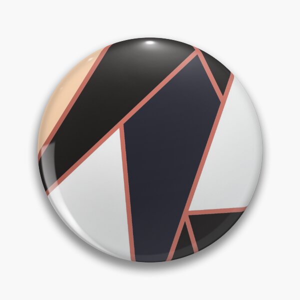 Item preview, Modern geometric triangle peach and black pattern designed and sold by Dear-Ashlin.