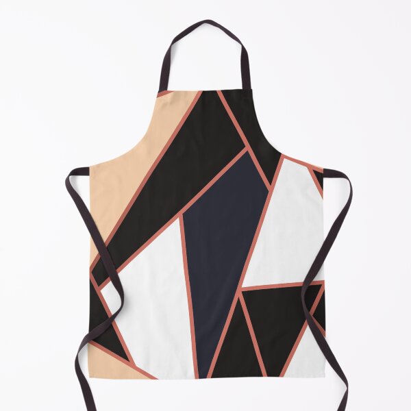 Item preview, Modern geometric triangle peach and black pattern designed and sold by Dear-Ashlin.