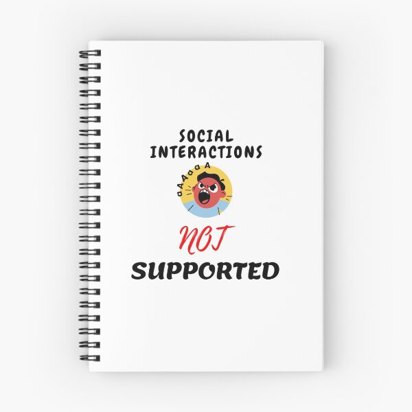 Item preview, Social interaction not supported sarcastic quote t shirt [SNS3] designed and sold by HIPNOTIZAR  CRAFTS.