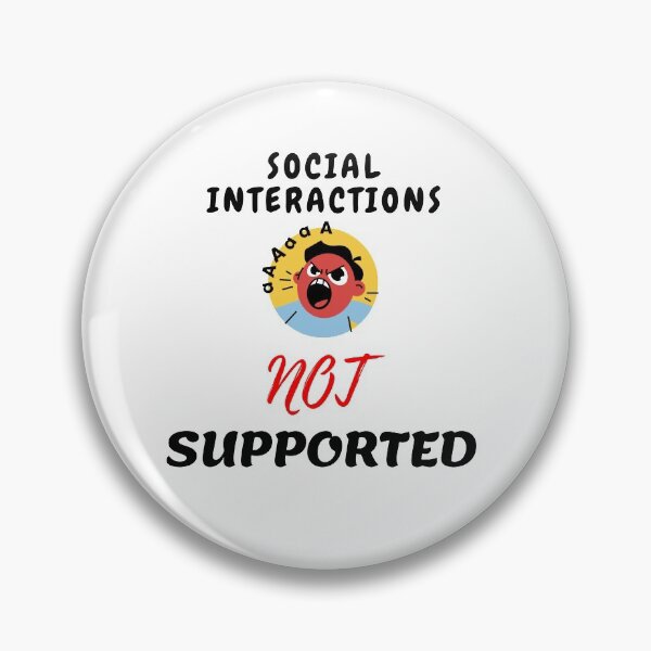 Item preview, Social interaction not supported sarcastic quote t shirt [SNS3] designed and sold by HIPNOTIZAR  CRAFTS.