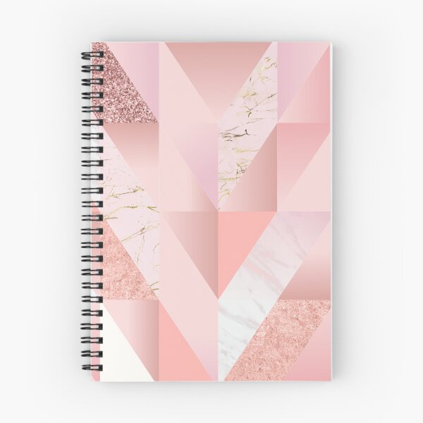 Item preview, Modern geometric triangle rose gold glitter marble pattern designed and sold by Dear-Ashlin.