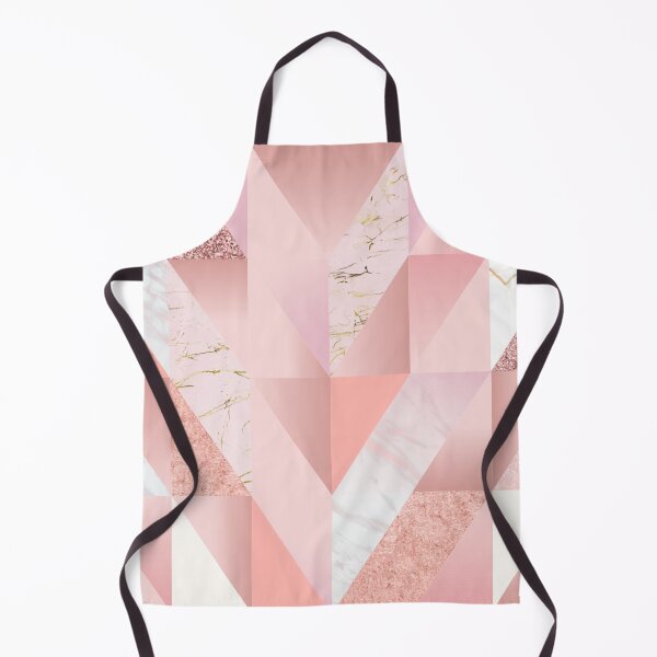 Item preview, Modern geometric triangle rose gold glitter marble pattern designed and sold by Dear-Ashlin.