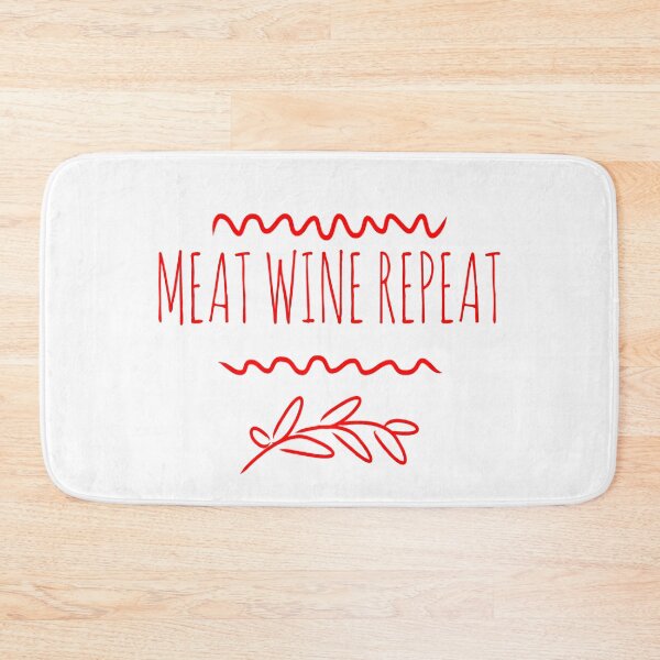 Item preview, Meat Wine Repeat (red) designed and sold by Fit & Fun  Gallery.