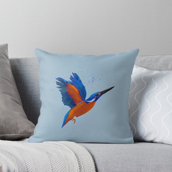 Item preview, Kingfisher in Flight - Blue designed and sold by Kittys-Art.