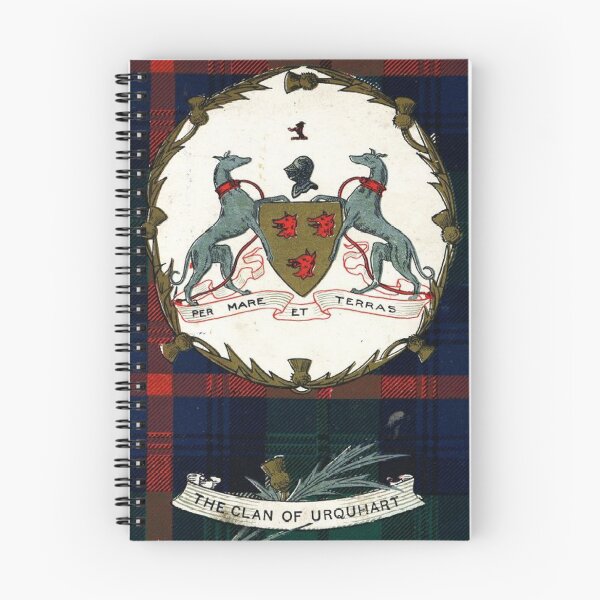 Item preview, Clan Urquhart Vintage Tartan Crest Badge designed and sold by BagTown Clans.