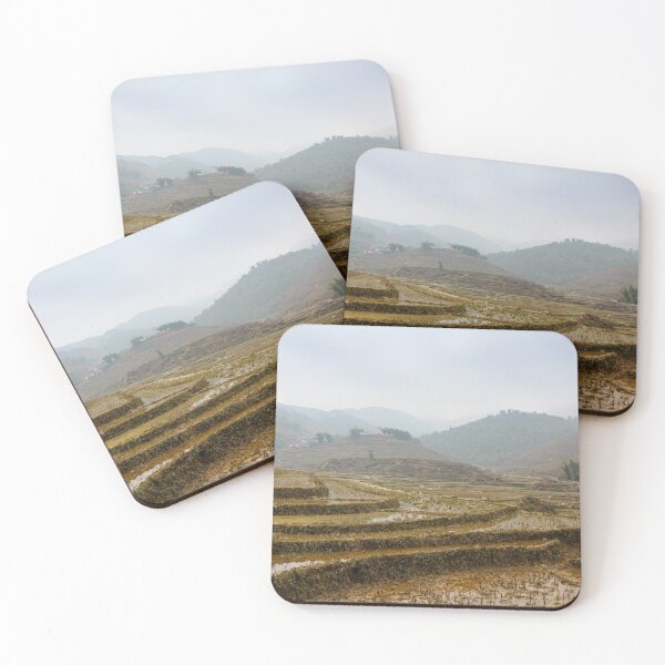 Item preview, A vietnamese rice terrace on a winters morning in Sapa, Northern Vietnam designed and sold by SnapTPhotograph.