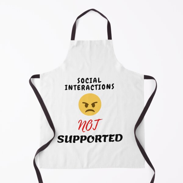 Item preview, Social interaction not supported sarcastic quote t shirt [SNS6] designed and sold by HIPNOTIZAR  CRAFTS.
