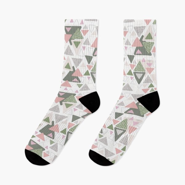 Item preview, Abstract geometrical modern triagle pattern designed and sold by PurrfectCorner.