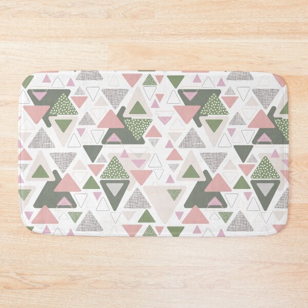 Item preview, Abstract geometrical modern triagle pattern designed and sold by PurrfectCorner.