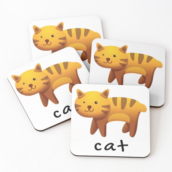 Item preview, Funny, cute, cat, cartoon, illustration, handwritten, cursive text. designed and sold by JellyBeenzz.