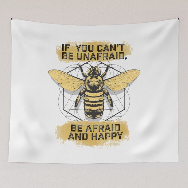 Item preview, be afraid and happy henry cheng raven cycle quote designed and sold by lovely-lyrics.