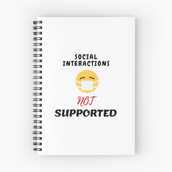 Item preview,   Social interaction not supported sarcastic quote t shirt [SNS8] designed and sold by HIPNOTIZAR  CRAFTS.