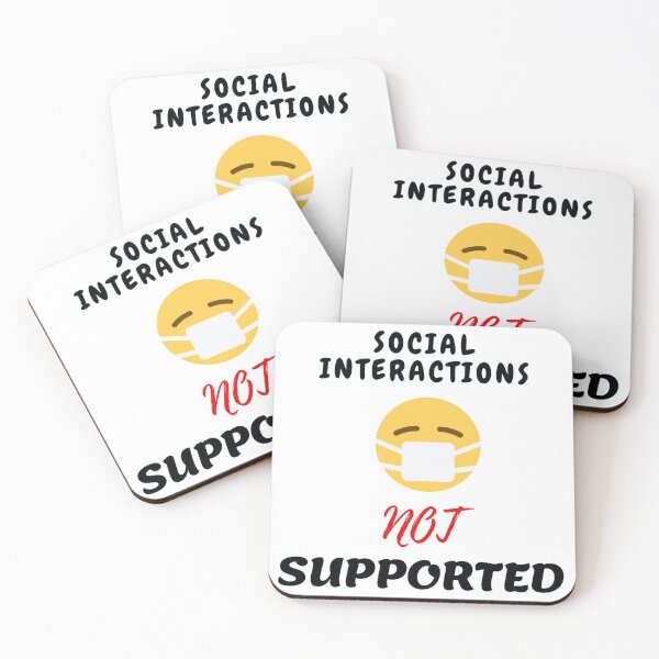 Item preview,   Social interaction not supported sarcastic quote t shirt [SNS8] designed and sold by HIPNOTIZAR  CRAFTS.