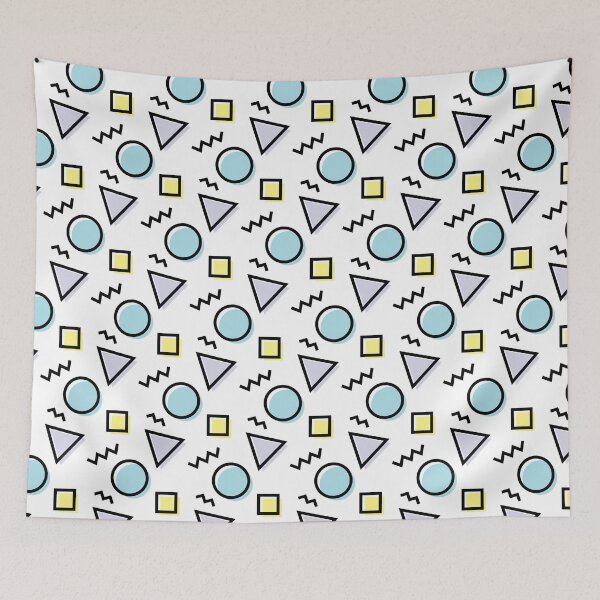 Item preview, PASTEL MEMPHIS (white pattern) designed and sold by amichubs.