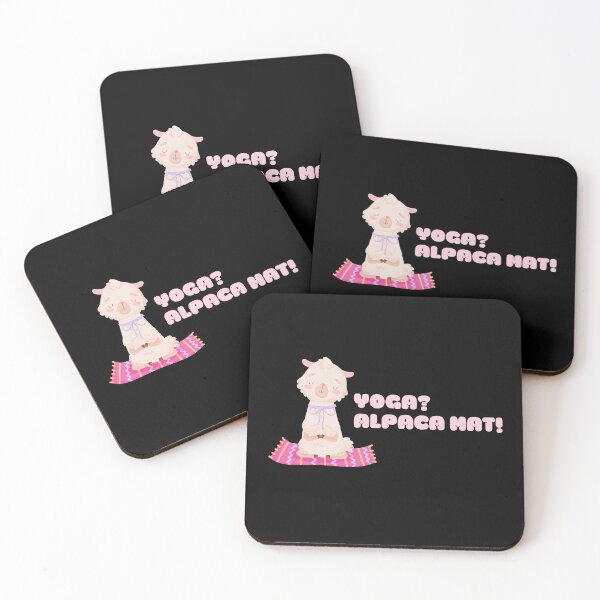 Item preview, Funny Yoga Alpaca Mat - Kawaii Alpaca Llama on Yoga Mat designed and sold by WonderWear.