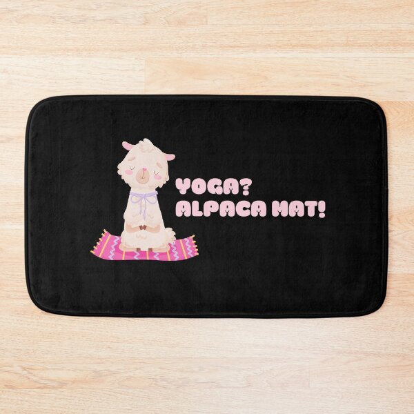 Item preview, Funny Yoga Alpaca Mat - Kawaii Alpaca Llama on Yoga Mat designed and sold by WonderWear.