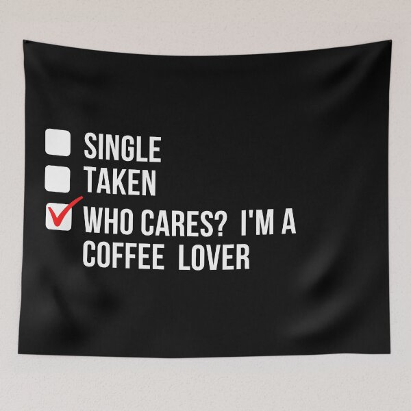 Item preview, Who cares? I'm a coffee lover designed and sold by OugelShop.