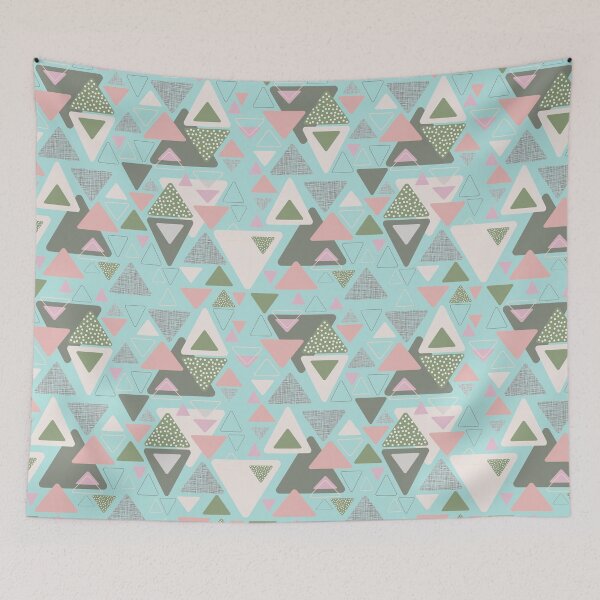 Item preview, Abstract geometrical triagle pattern designed and sold by PurrfectCorner.