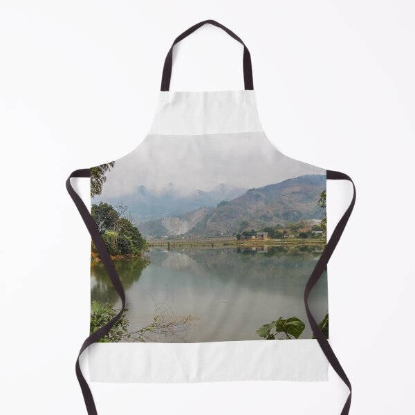 Item preview, A mountain reflection on a lake in a rice paddy, Sapa, Vietnam designed and sold by SnapTPhotograph.