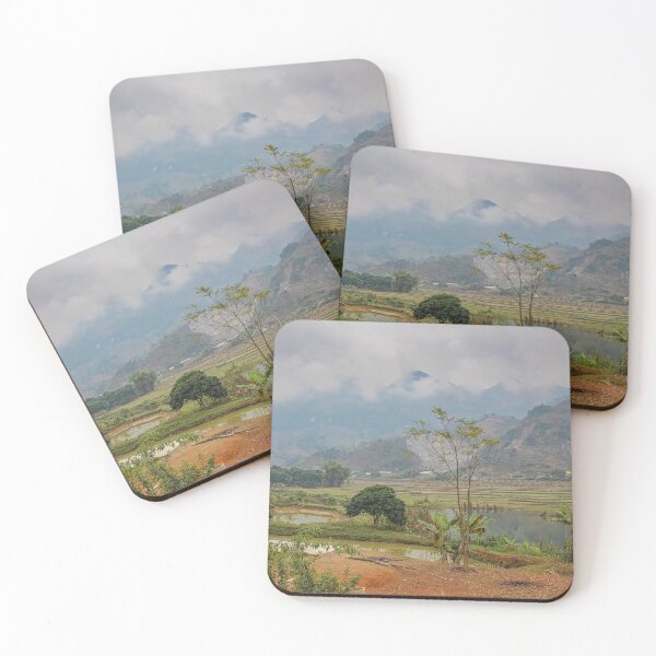 Item preview, Rice paddy and lake in winter in Sapa, Vietnam designed and sold by SnapTPhotograph.