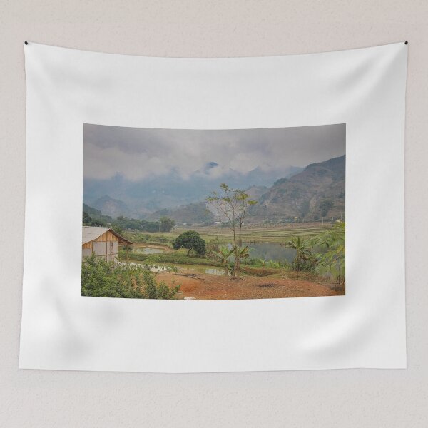 Item preview, Rice paddy and lake in winter in Sapa, Vietnam designed and sold by SnapTPhotograph.
