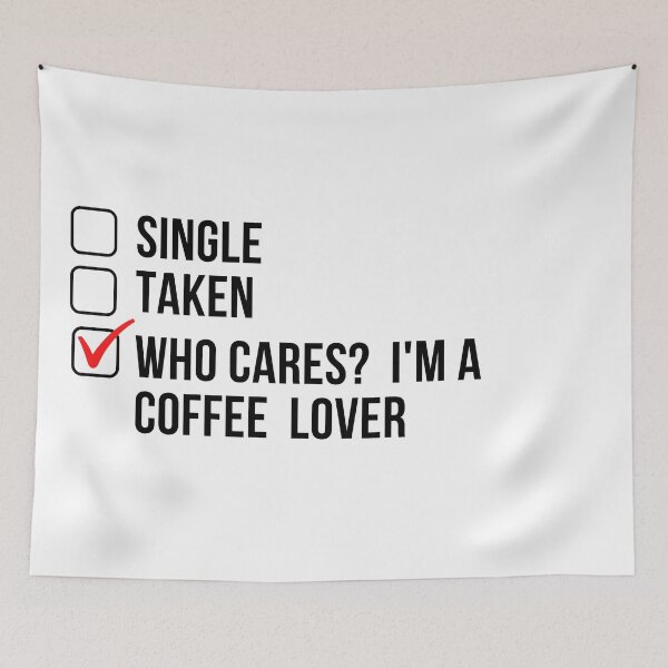 Item preview,  Who cares? I'm a coffee lover designed and sold by OugelShop.