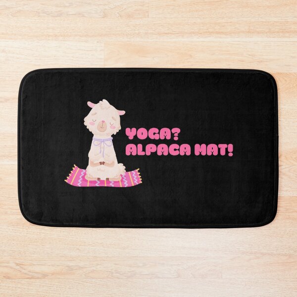 Item preview, Funny Yoga Alpaca Mat - Kawaii Alpaca Llama on Yoga Mat designed and sold by WonderWear.