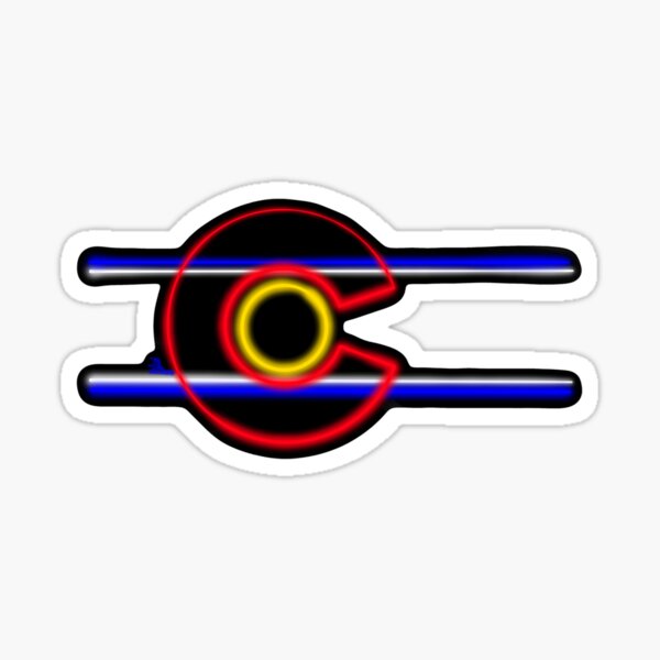 Colorado Neon 1 Glossy Sticker