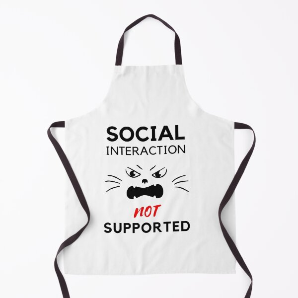 Item preview, Social interaction not supported sarcastic quote t shirt [SNS41] designed and sold by HIPNOTIZAR  CRAFTS.