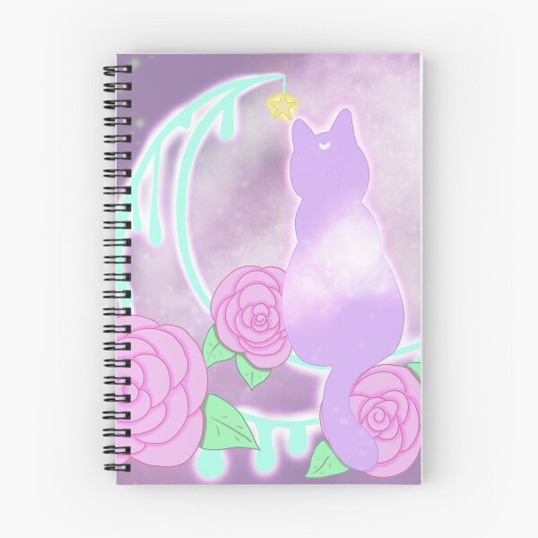Item preview, Drippy Moon Cat Tattoo Design (Pastel version) designed and sold by ZombieCheshire.