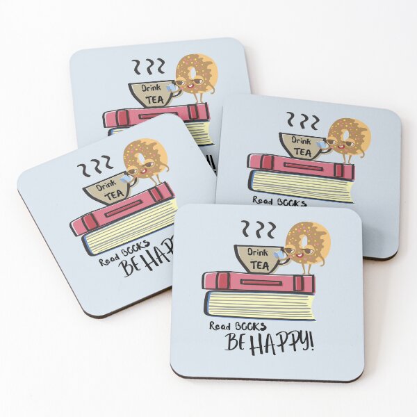 Item preview, DRINK TEA READ BOOKS BE HAPPY designed and sold by Nancyanna.