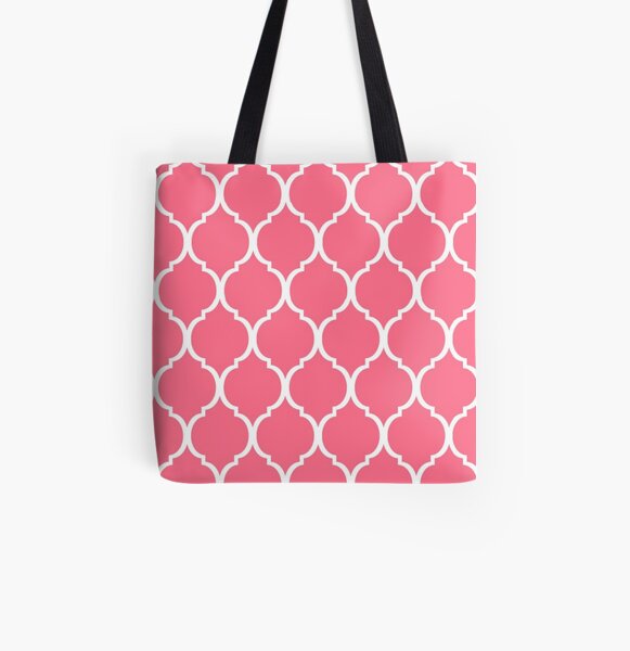 Concha de tortuga rosa Bolsa estampada de tela