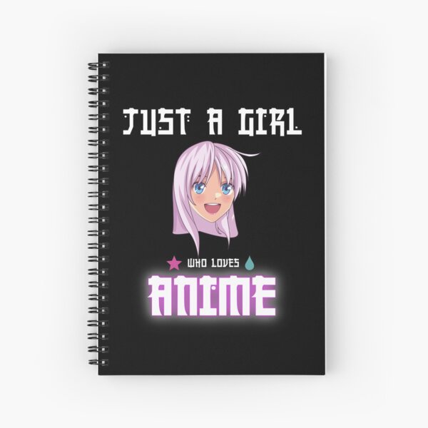 Just A Girl Who Loves Anime Gifts for Teen girls anime lovers Spiral Notebook