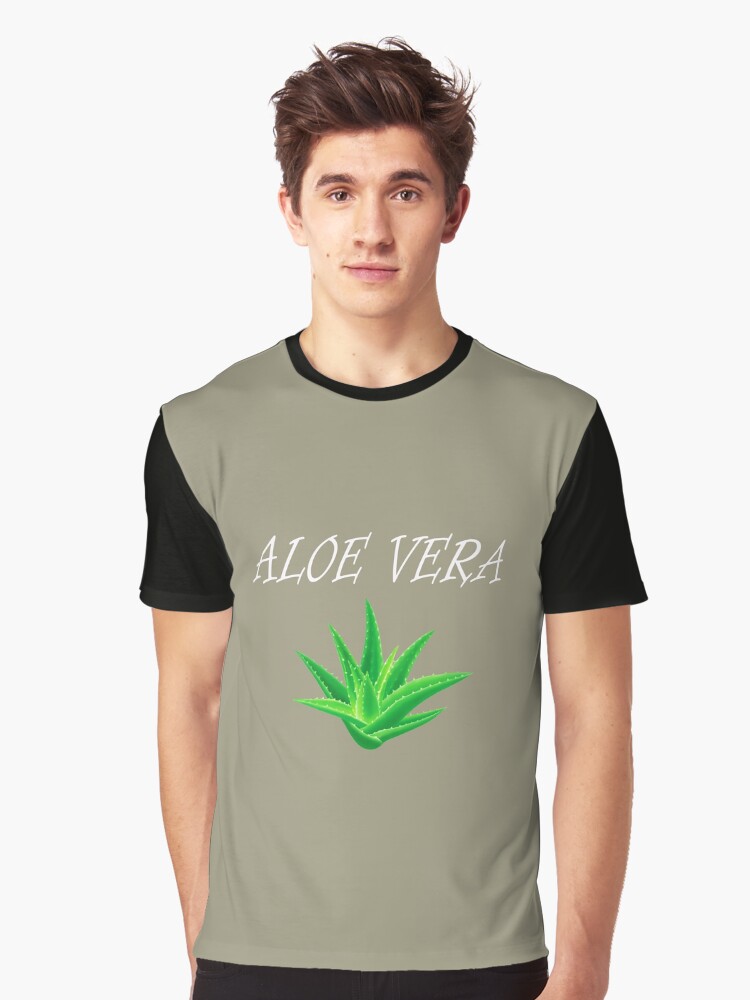 Thumbnail 1 of 5, Graphic T-Shirt, Aloe vera plant nature love design designed and sold by style4smile.