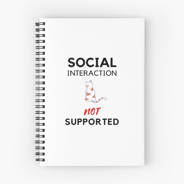 Item preview, Social interaction not supported sarcastic quote t shirt [SNS42] designed and sold by HIPNOTIZAR  CRAFTS.
