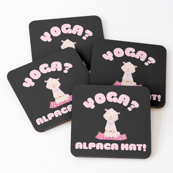 Item preview, Funny Yoga Alpaca Mat - Kawaii Alpaca Llama on Yoga Mat designed and sold by WonderWear.