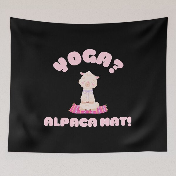 Item preview, Funny Yoga Alpaca Mat - Kawaii Alpaca Llama on Yoga Mat designed and sold by WonderWear.