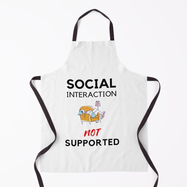 Item preview, Social interaction not supported sarcastic quote t shirt [SNS44] designed and sold by HIPNOTIZAR  CRAFTS.