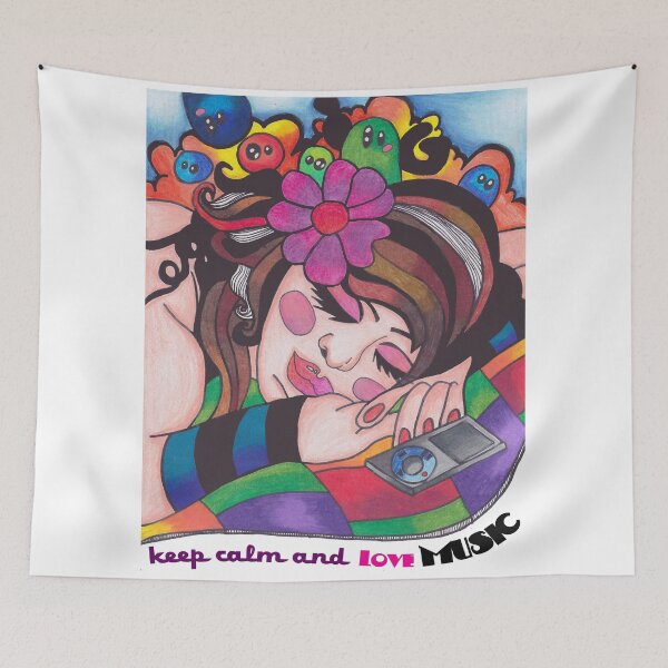 Item preview, Keep Calm and Love Music designed and sold by Nerdingrita.
