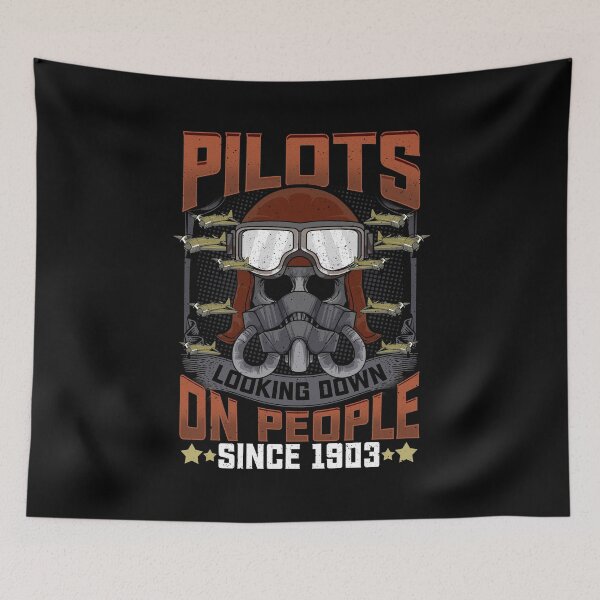 Item preview, Pilots Looking Down On People Since 1903 Plane Pun designed and sold by perfectpresents.