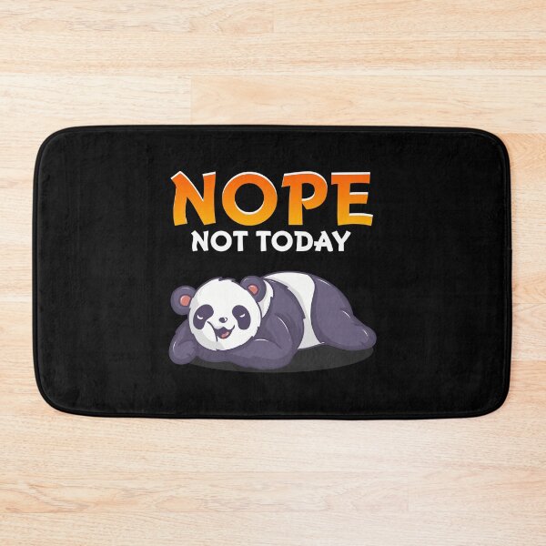 Item preview, Funny Nope Not Today Cute Napping Panda Pun designed and sold by perfectpresents.