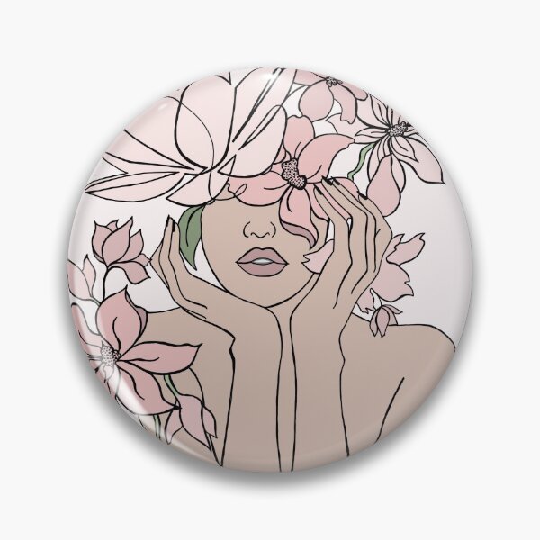 Item preview, flower head portrait designed and sold by prettythangz.